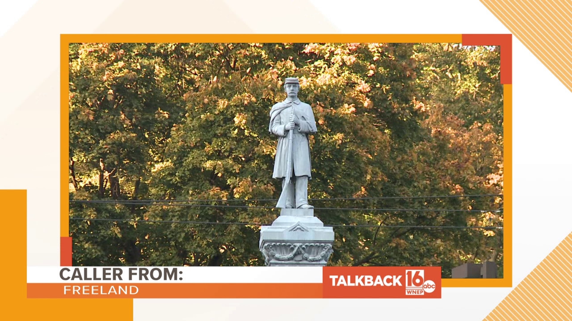 A caller from Freeland is commenting on parking problems in Jim Thorpe during the Carbon County Fall Festival.