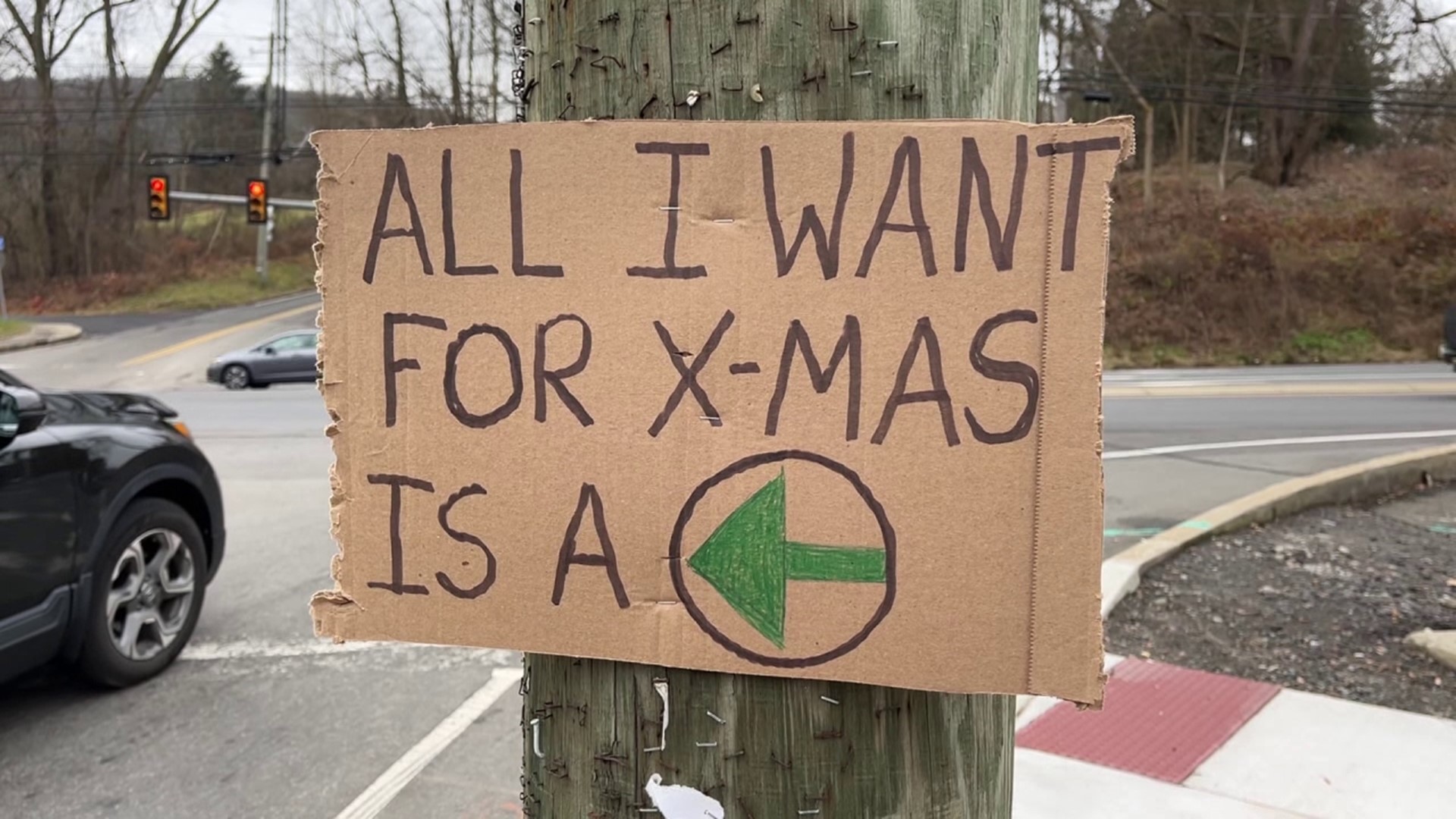 An odd request for Santa from drivers in Luzerne County. All they want for Christmas is a change in the traffic flow on one part of the Back Mountain.