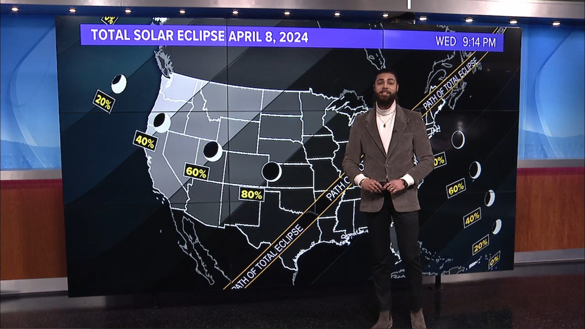 Most of Pennsylvania will experience over 90% totality, and in Scranton, we are just a 2-hour drive from 100% coverage. Meteorologist Jeremy Lewan explains.