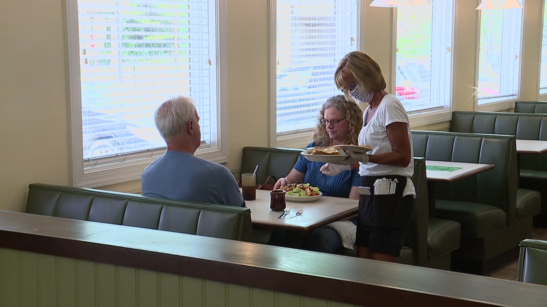 Employees and customers were happy to be back at Bingham's Restaurant in Lennox Township.