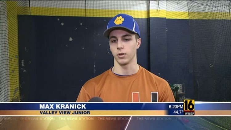 Max Kranick Leads Valley View Past Scranton Prep 2-0