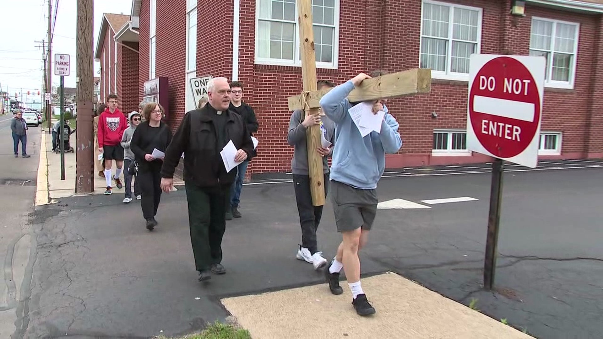 People from three churches came together for the annual tradition.