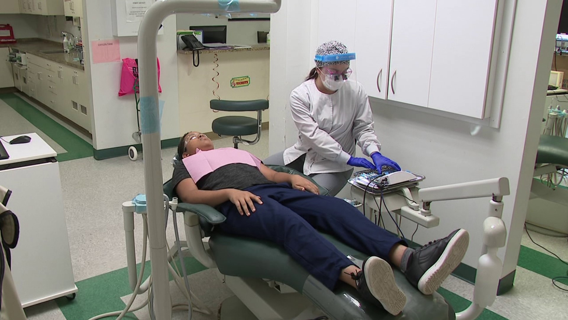 About 50 kids were able to get basic dental care for free as part of the American Dental Association Foundation's 'Give Kids A Smile' program.