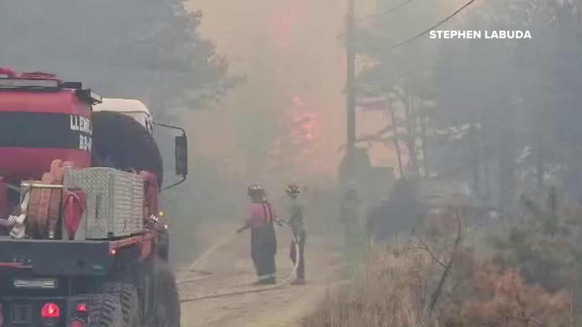 Fire companies work to tame wildfire in Schuylkill County