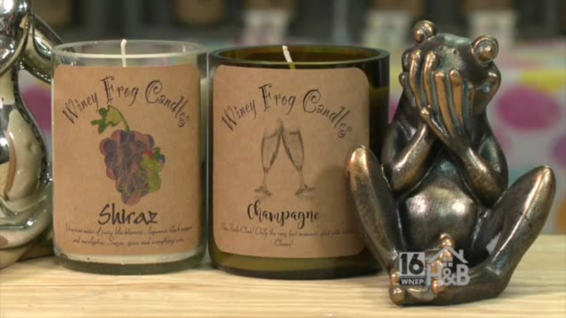 Winey Frog Candles