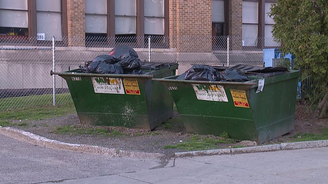 Household Trash in WilkesBarre Area School District Dumpsters