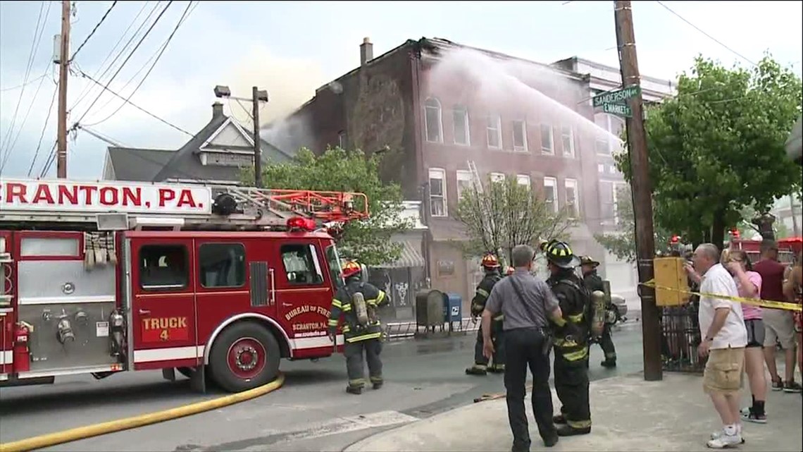 Building Destroyed in Scranton Fire