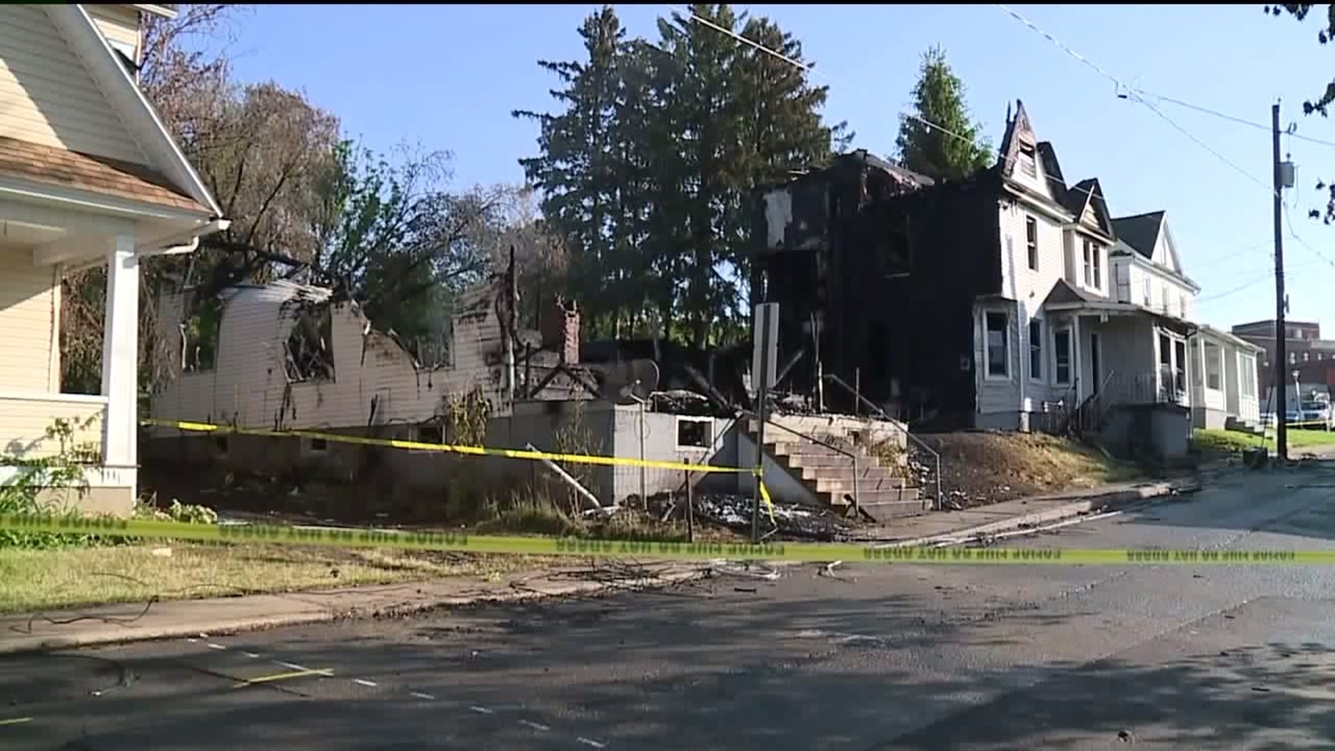 Searching For A Body After Massive Bloomsburg Fire
