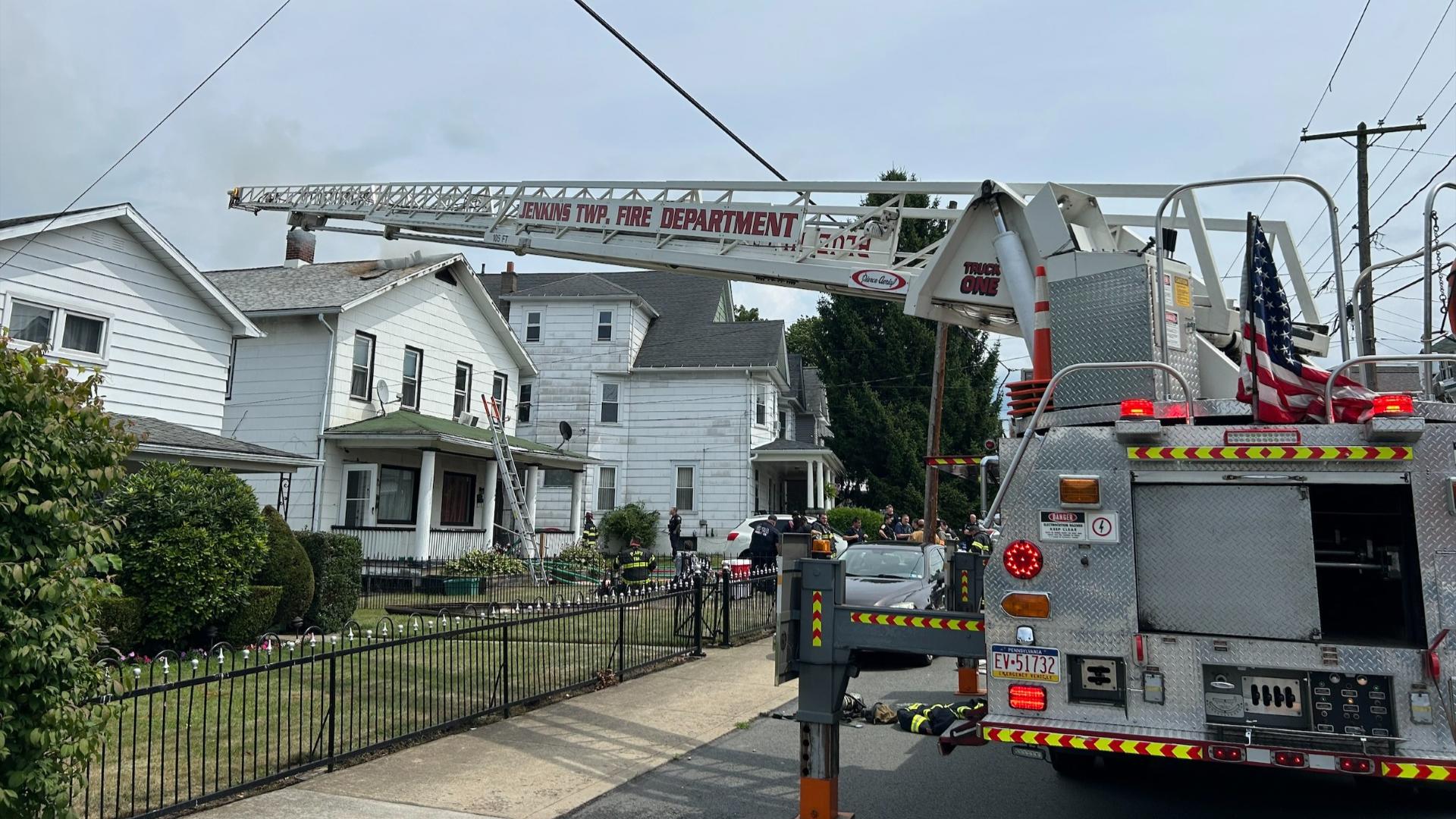 Flames broke out around 1:30 p.m. Saturday along Butler Street in the city.