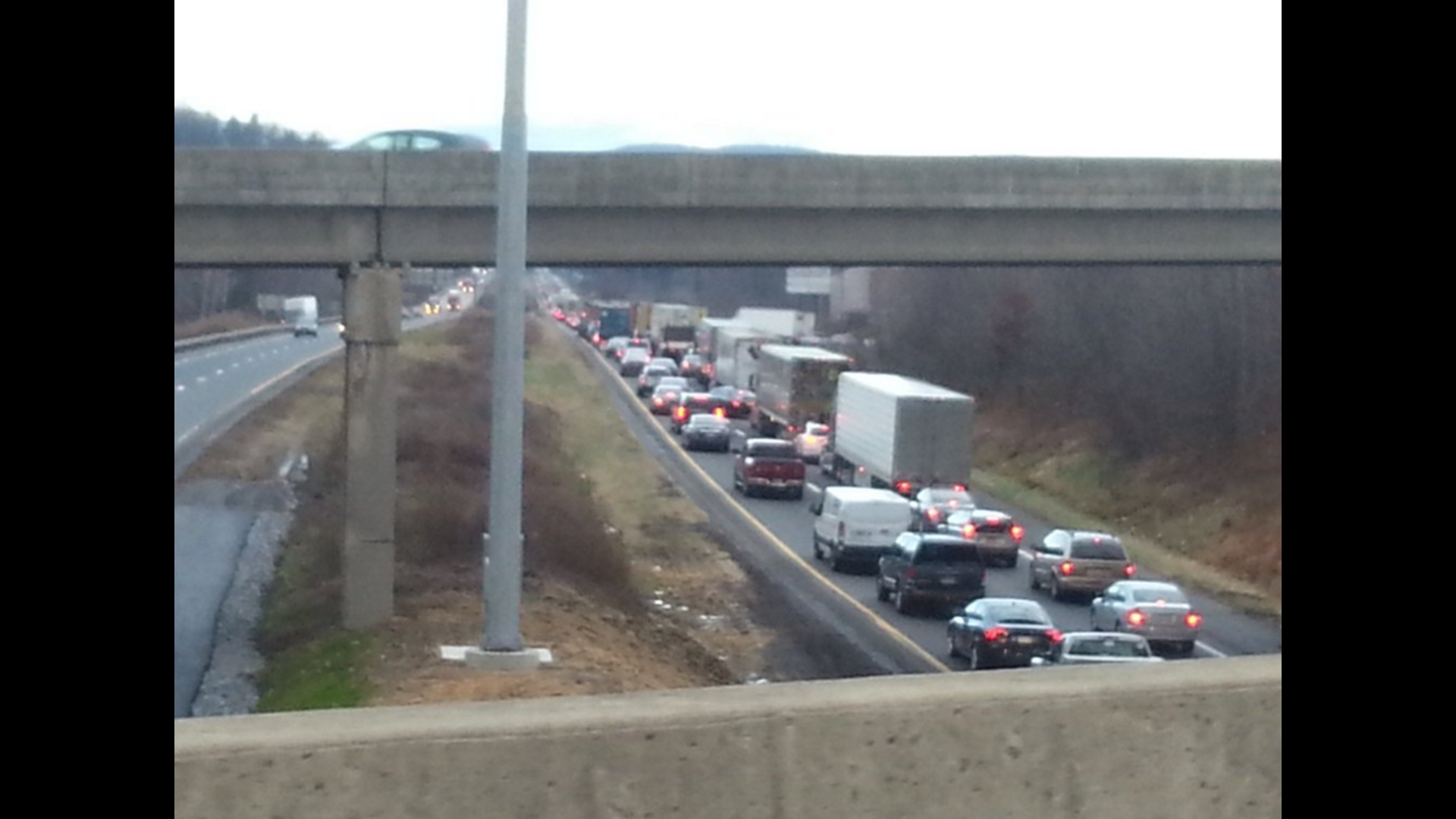 Traffic Backed Up on Interstate 80 After Crash | wnep.com