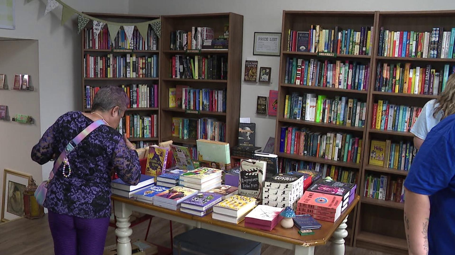 The 'Lost and Found Bookshop' opened its door to bookworms in downtown Scranton on Saturday, featuring both new and secondhand books.