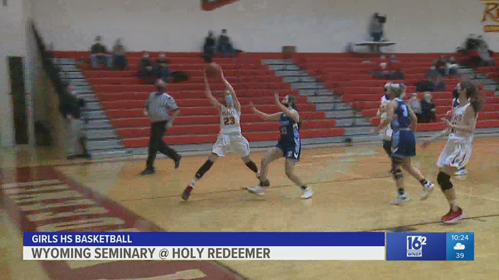 Holy Redeemer romps over Wyoming Seminary 55-32 in girls HS basketball