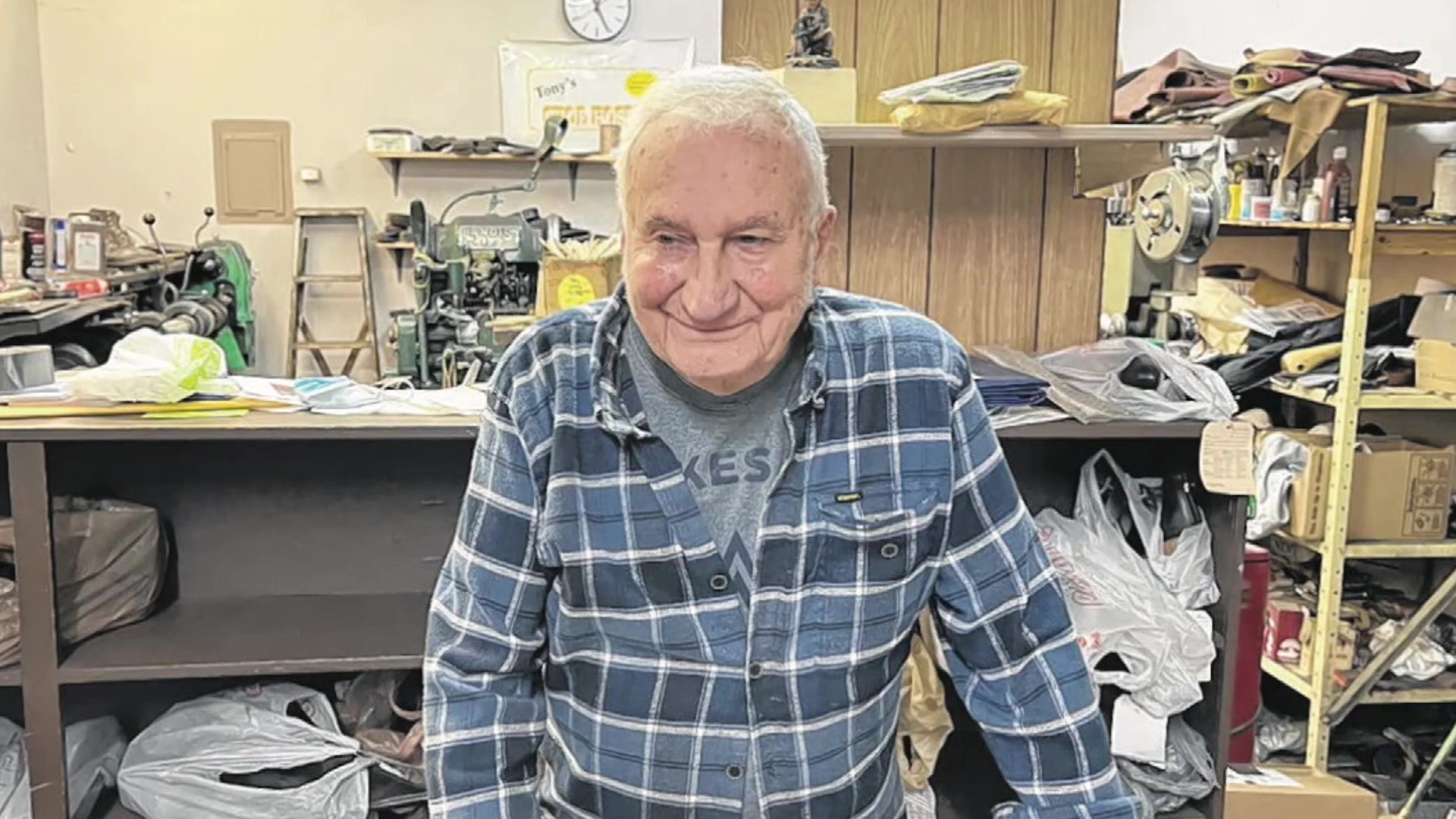Tony passed away overnight in his sleep at the age of 91. This was to be his last week running his shoe repair shop in Wilkes-Barre before retirement.