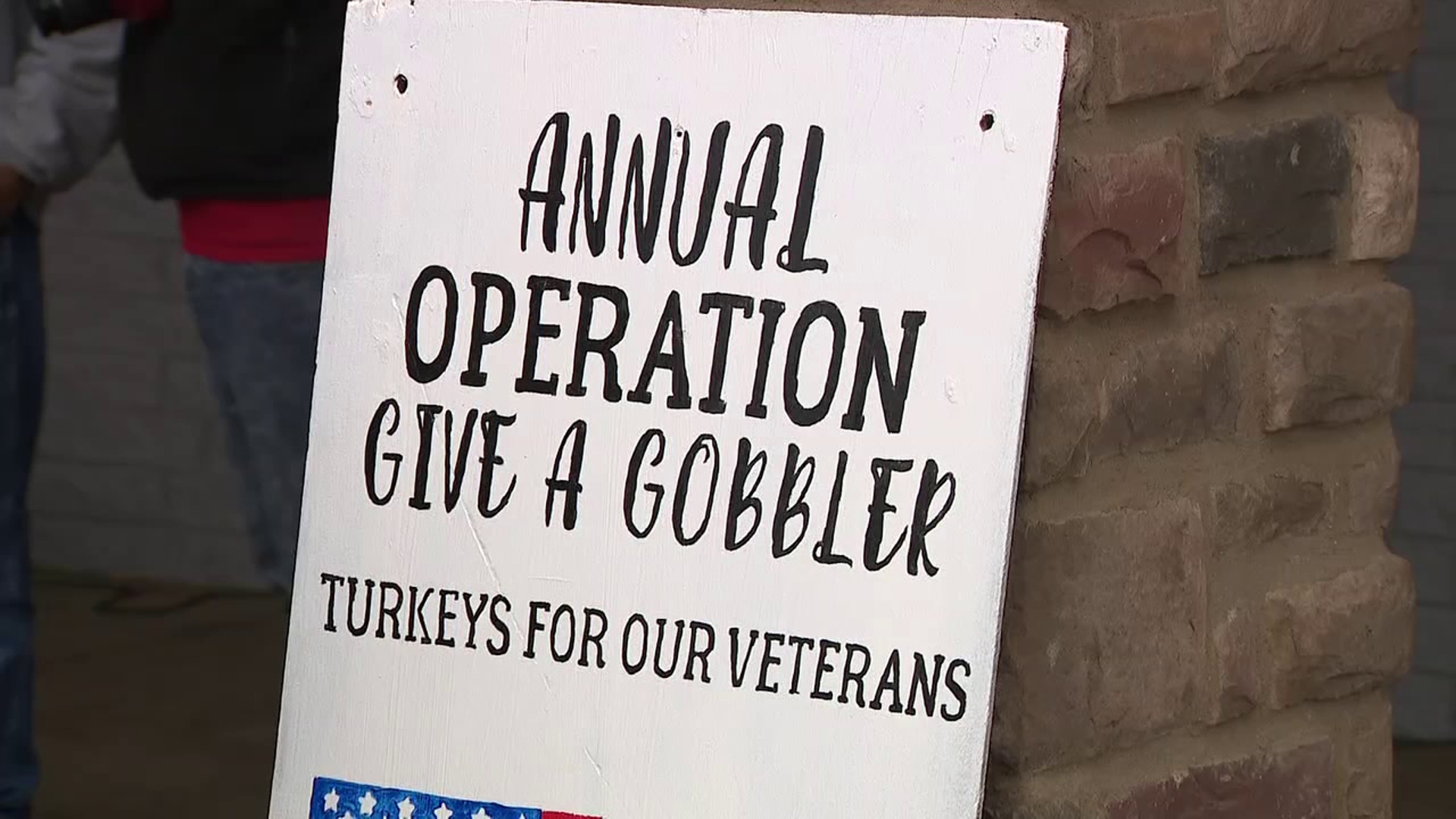 The food collection helps the Valor Clinic feed hundreds of veterans and their families for the Thanksgiving holiday.