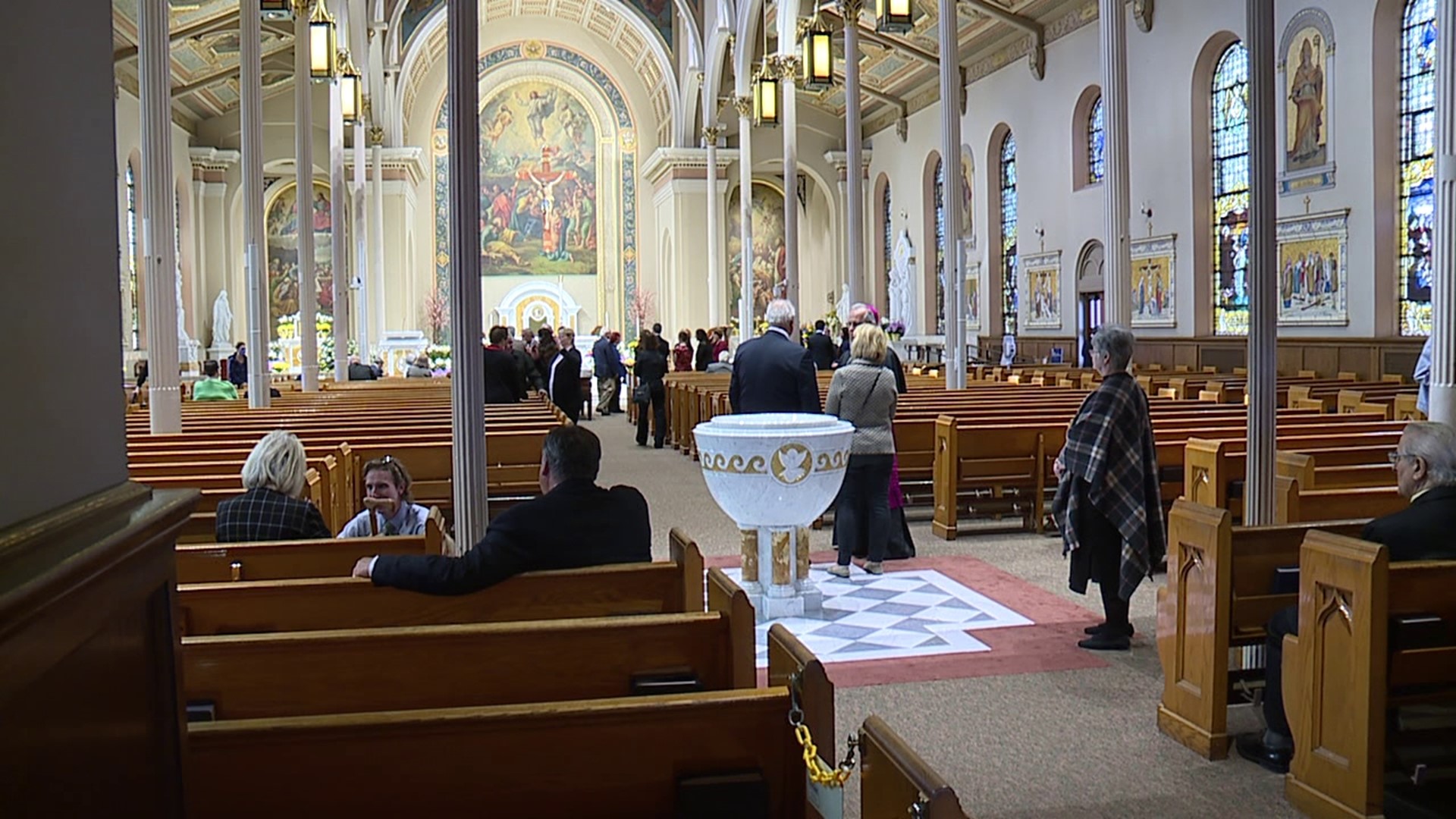 The viewing and public visitation was held at St. Peter's Cathedral in Scranton where members of the diocese shared their memories of the late bishop.