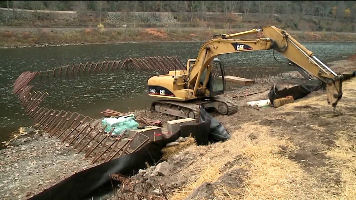 Delaware River Boat Launch Being Rebuilt