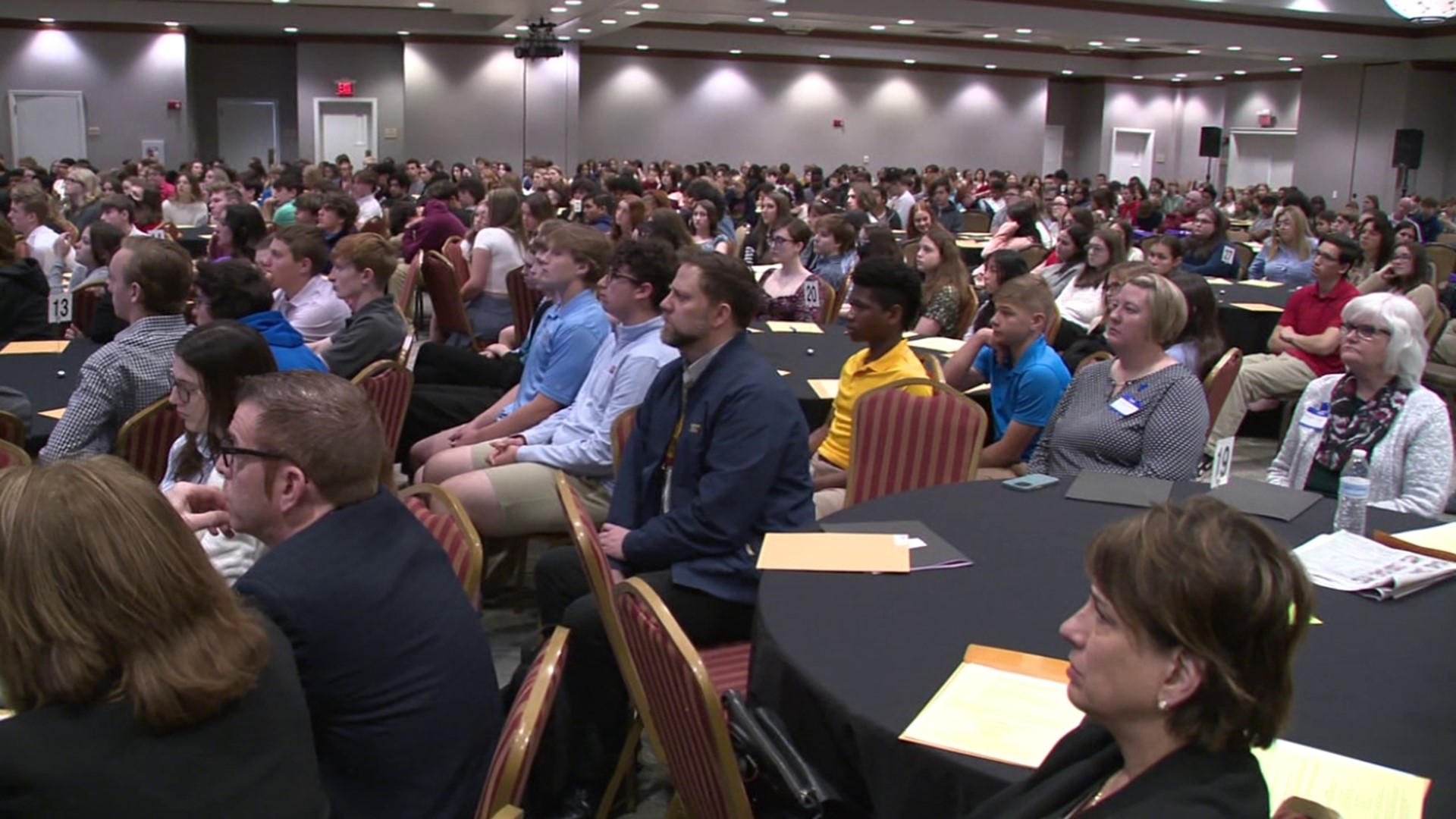 Hundreds of students gathered in Scranton Tuesday to hear the horrors Jewish people experienced during the Holocaust.