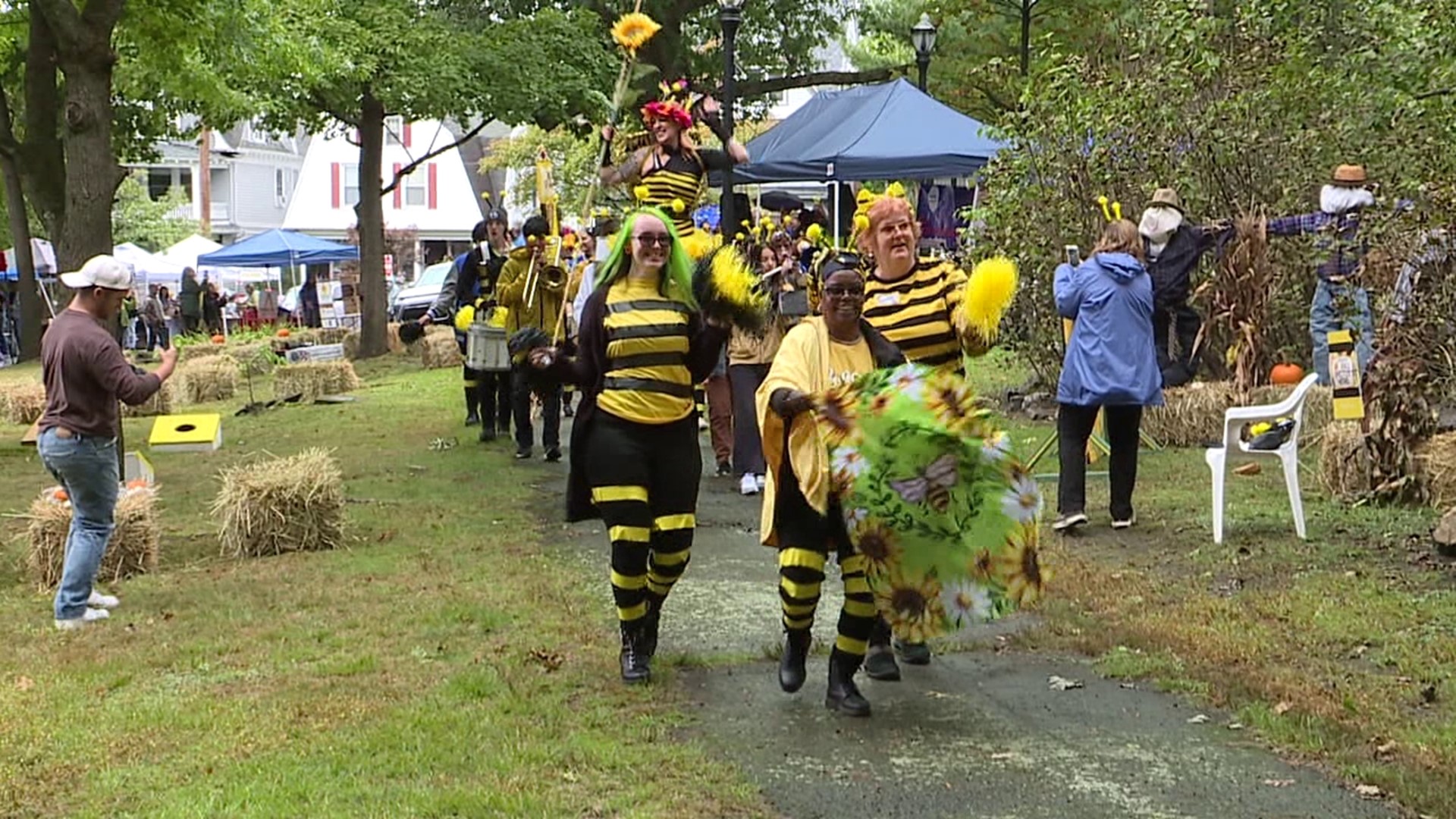 The fall festival celebrating honeybee and harvest season was held at the park in Scranton Sunday afternoon.