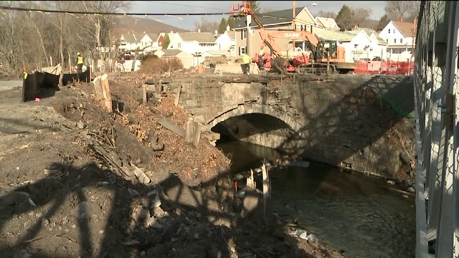 Rockwell Avenue Bridge Work Stopped