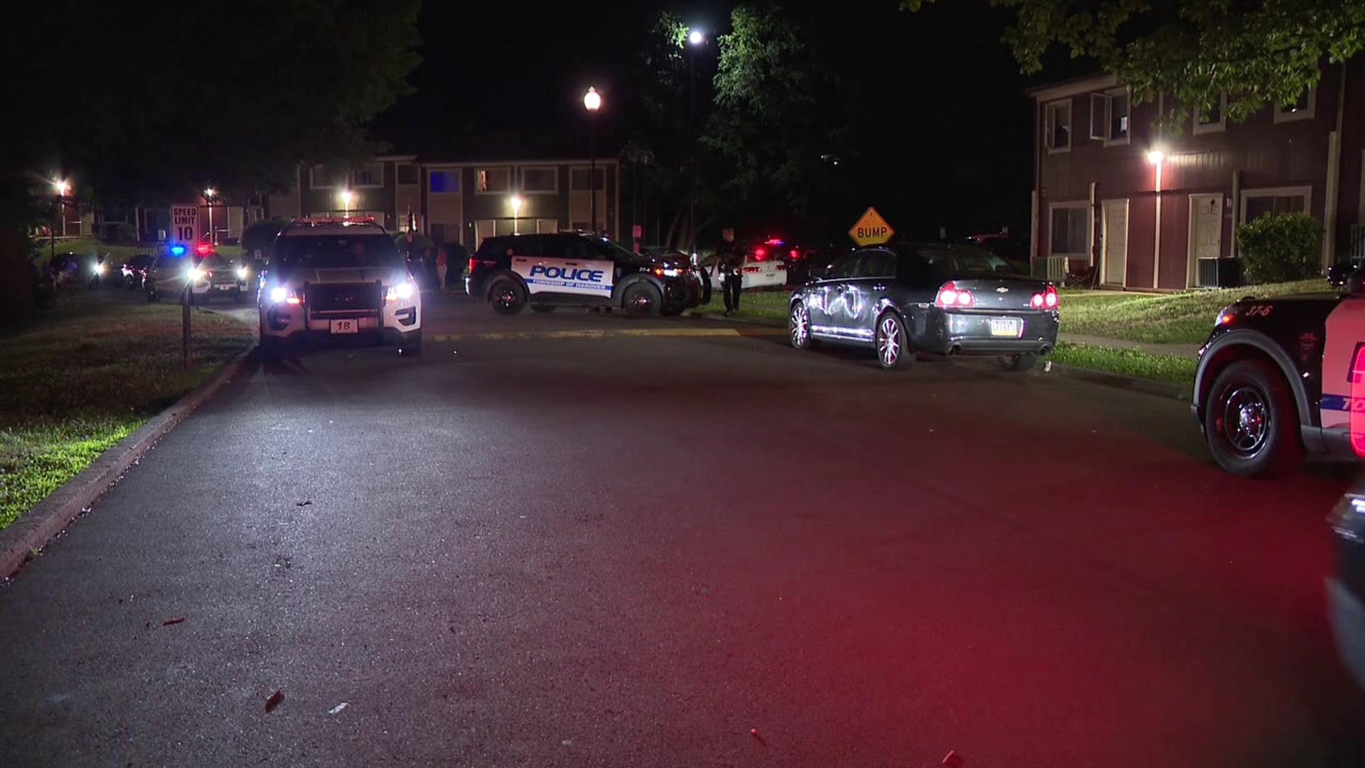 An investigation was underway for a robbery suspect who ran to an apartment complex on Wednesday around 9 p.m.