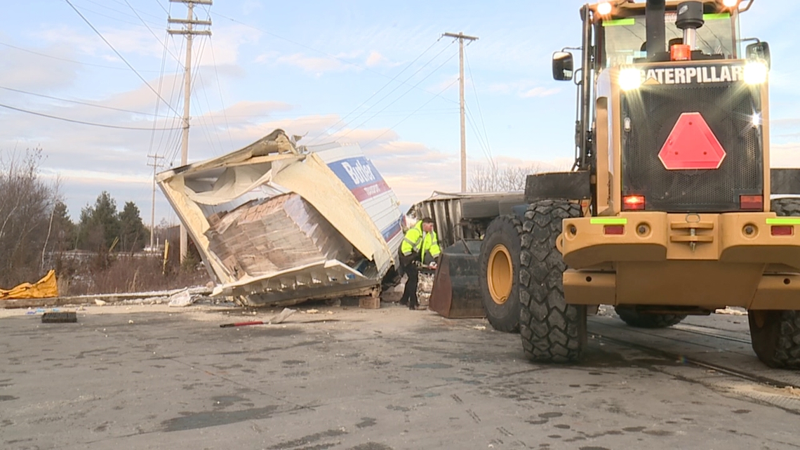 Train strikes tractor-trailer hauling butter in Luzerne County | wnep.com