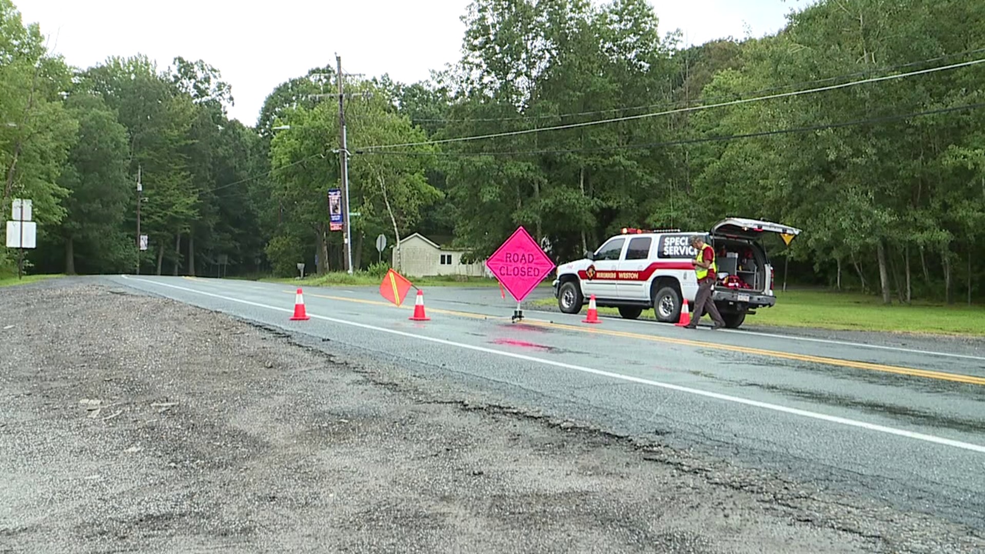 The crash happened around 1:30 p.m. Monday along Route 924 in East Union Township.