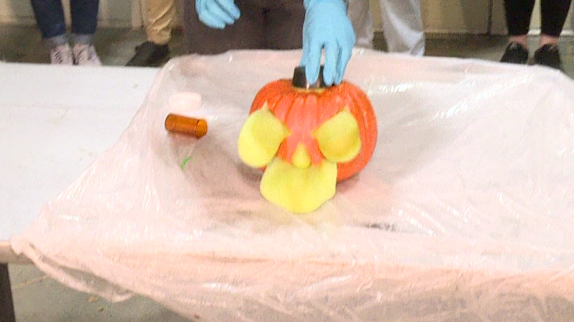 Bucknell students are showing kids that learning chemistry doesn't have to be scary - even when fire-breathing pumpkins and candy explosions are involved.