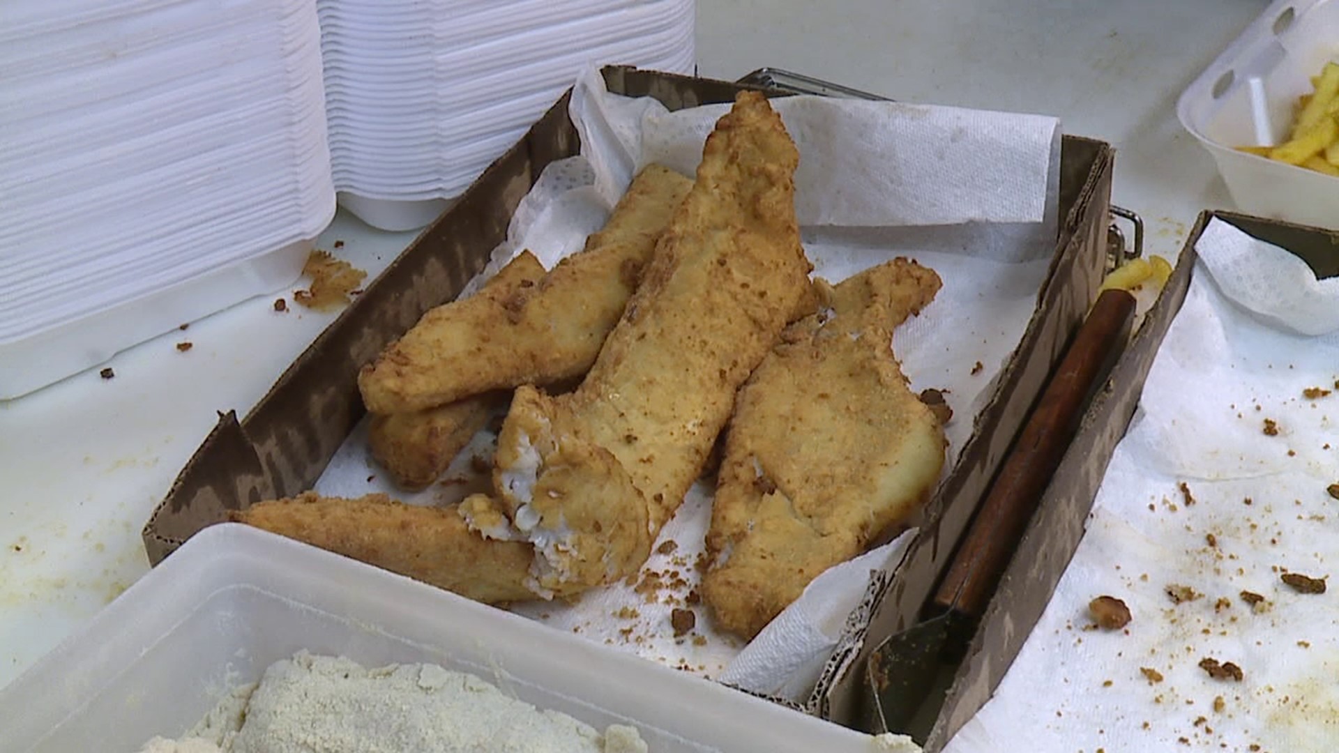 A traditional Good Friday fish fry in Lackawanna County has a devoted following with hundreds of people flocking to Jermyn for the event.