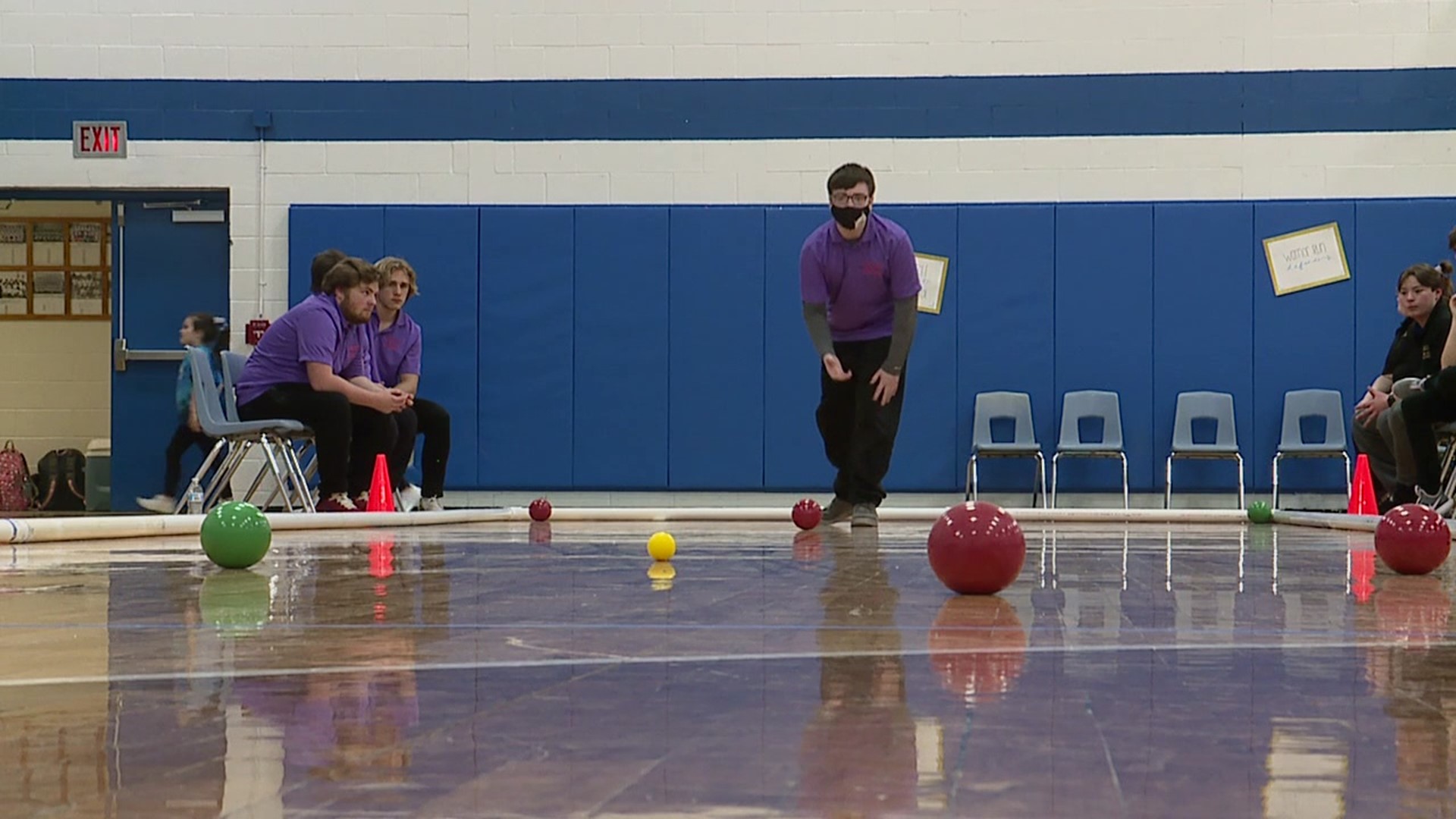 Five schools from Columbia and Northumberland Counties participated in a bocce ball tournament sponsored by the Special Olympics.