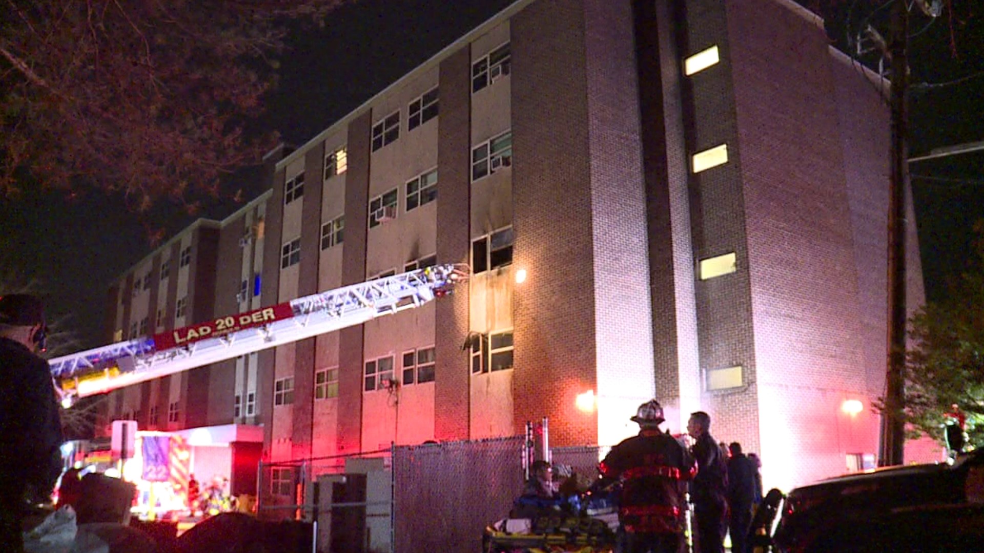 A woman is dead, and 61 residents are displaced after a fire at the Blakely High Rise on Railroad Avenue.