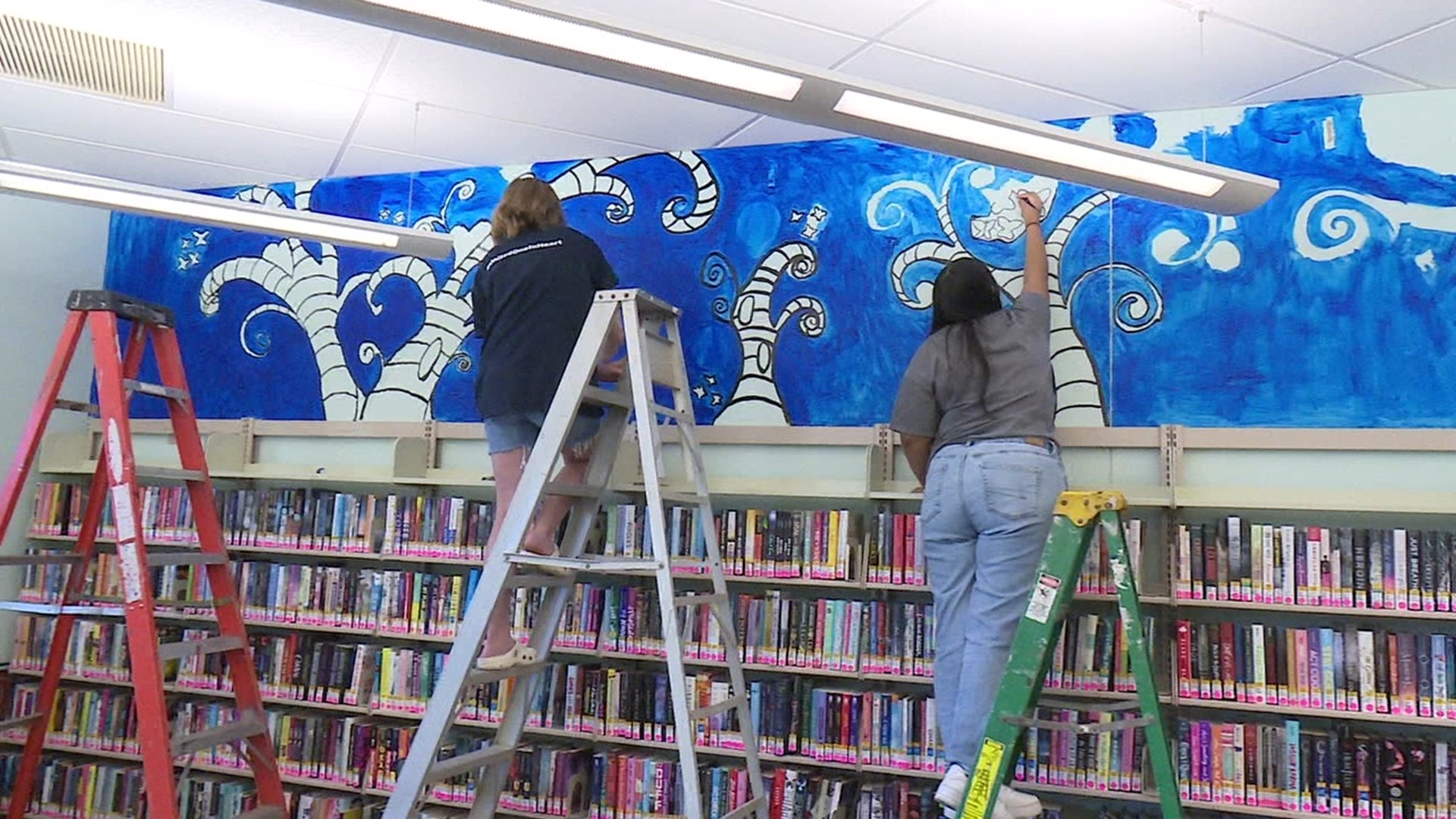 Newswatch 16's Jack Culkin shows us the new murals that showcase the art skills of students from Riverside High.