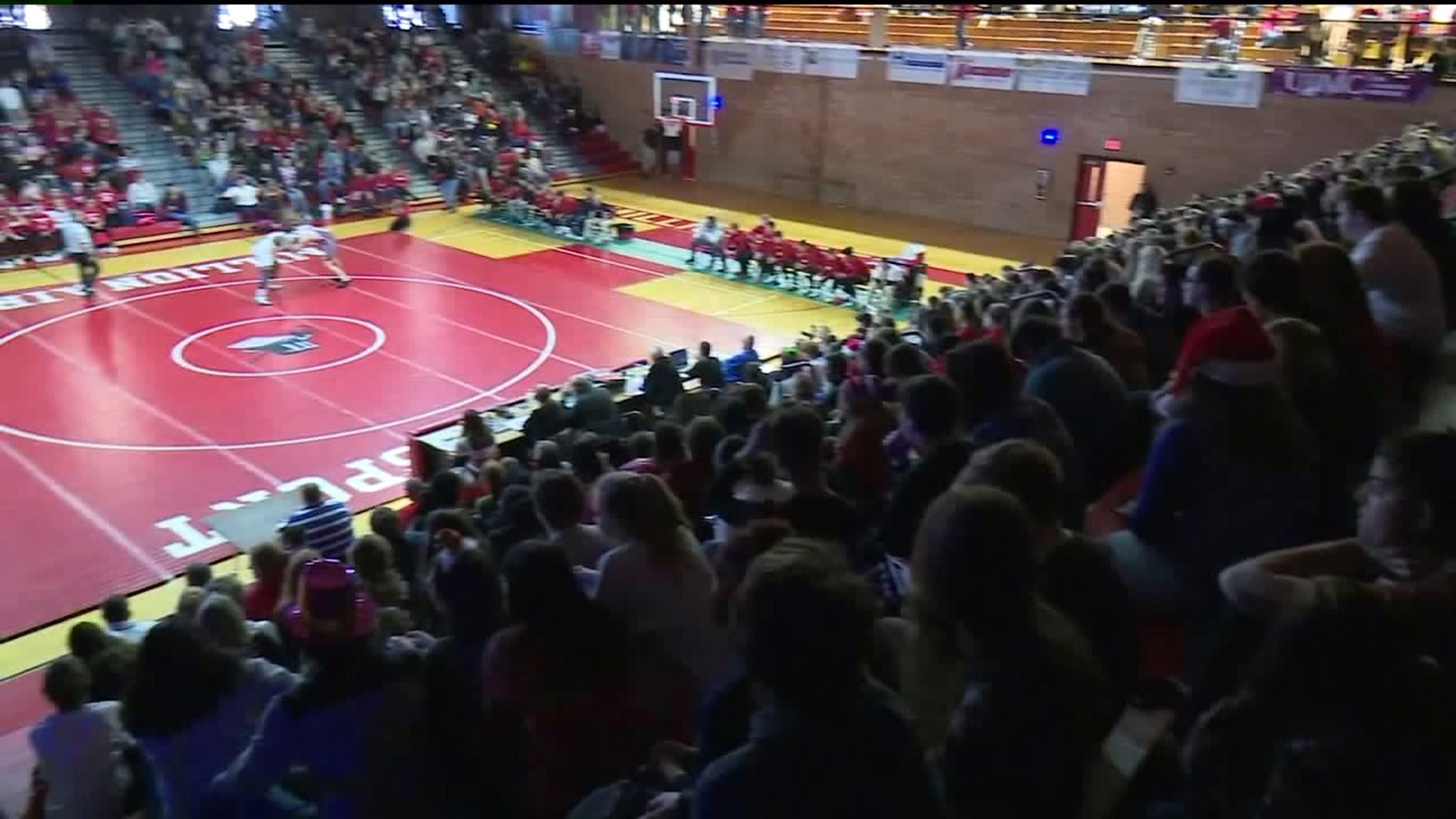 Wrestlers Give School A Non-traditional Holiday Assembly