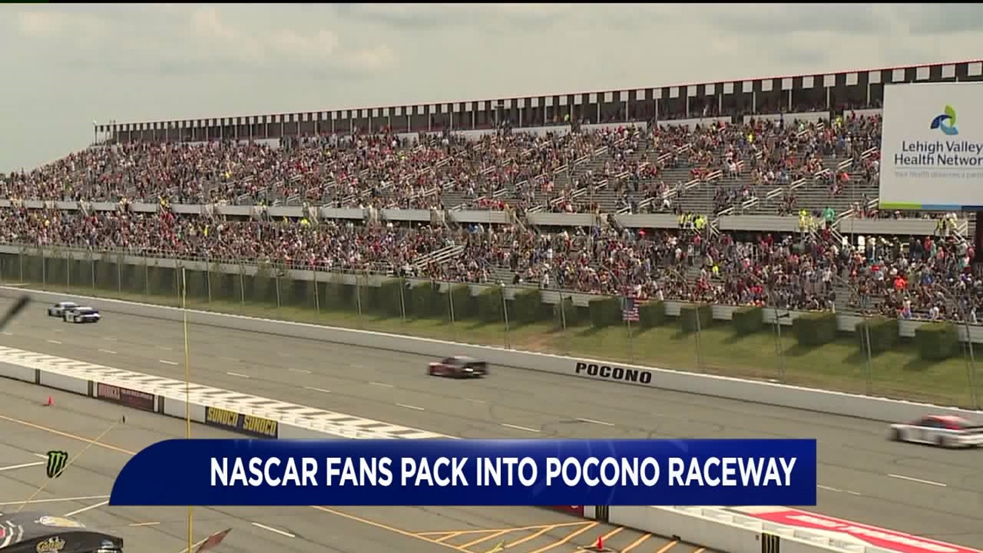 NASCAR Fans Pack into Pocono Raceway
