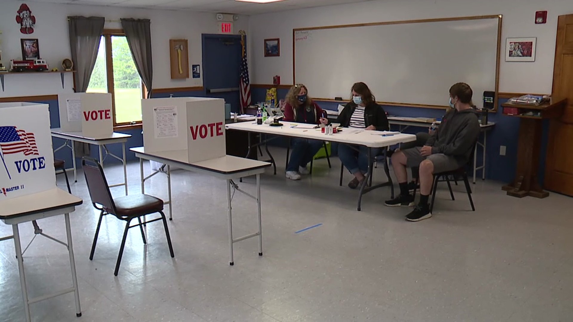The coronavirus didn't keep everyone away from the polls in Wayne County on this Primary Election Day.
