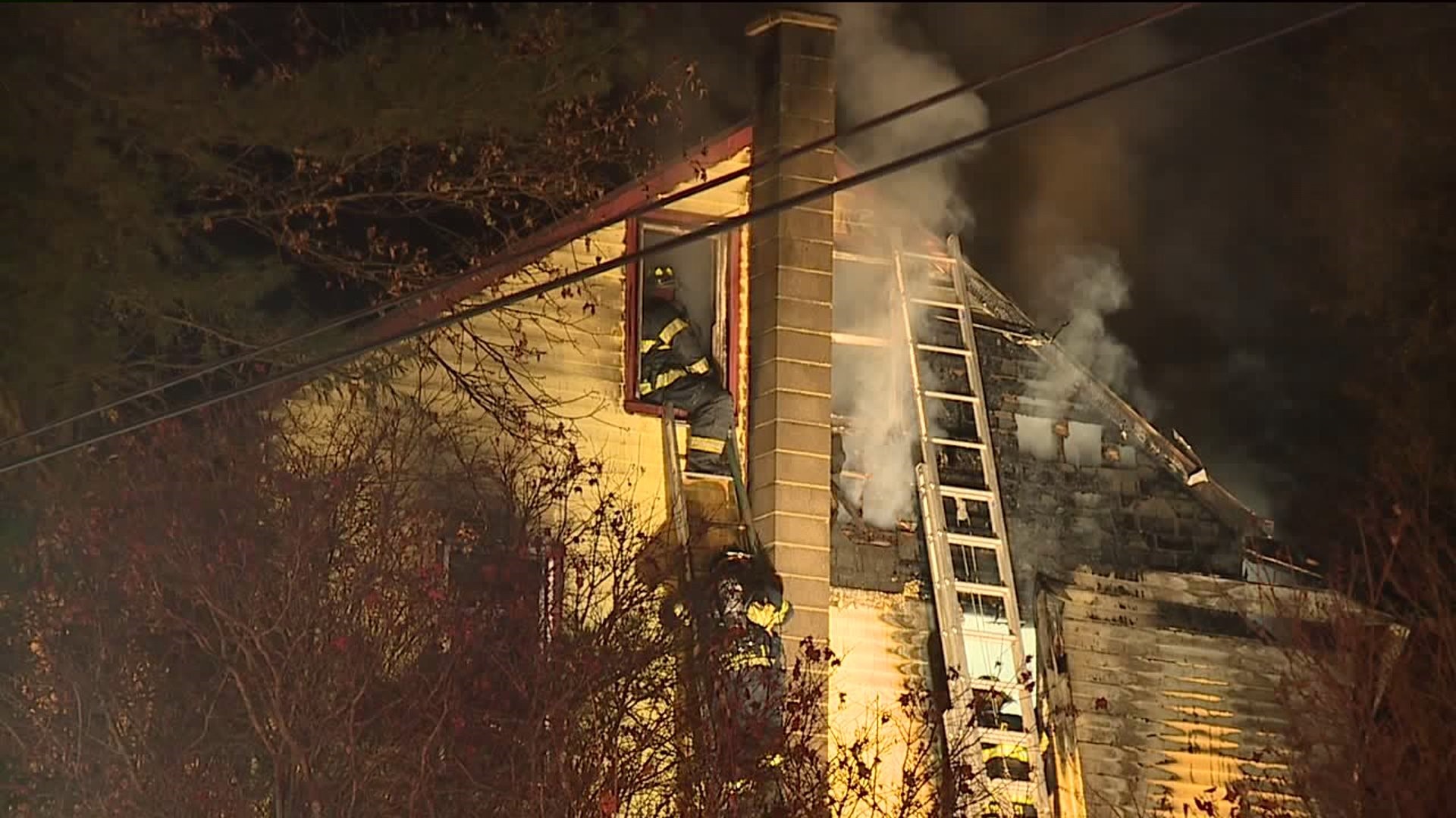 Home Destroyed by Fire in Pottsville