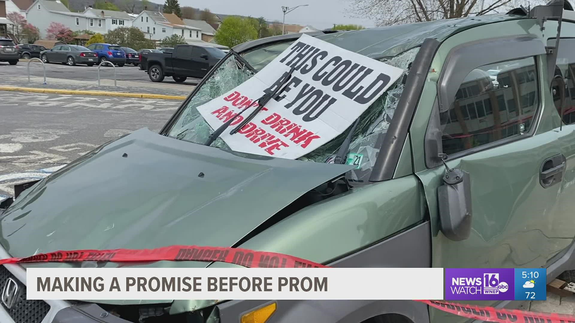 From putting ribbons on cars to signing a key Tamaqua area high school does their prom promise week every school year to remind students to be safe on prom night.