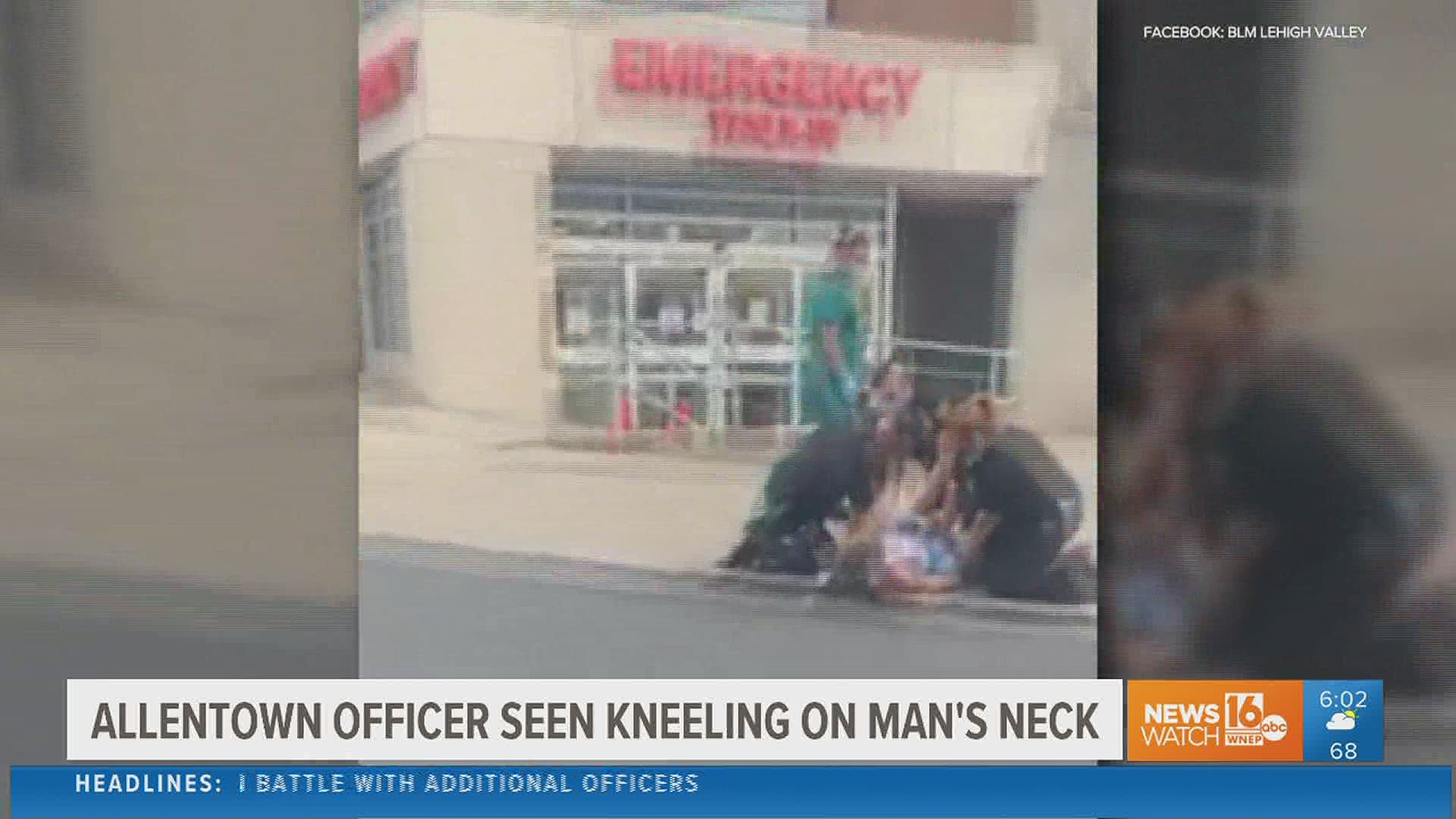 A 24-second video showing an officer kneeling on a man's neck ignited racial tensions in Allentown. The question: did police go too far in restraining a man?