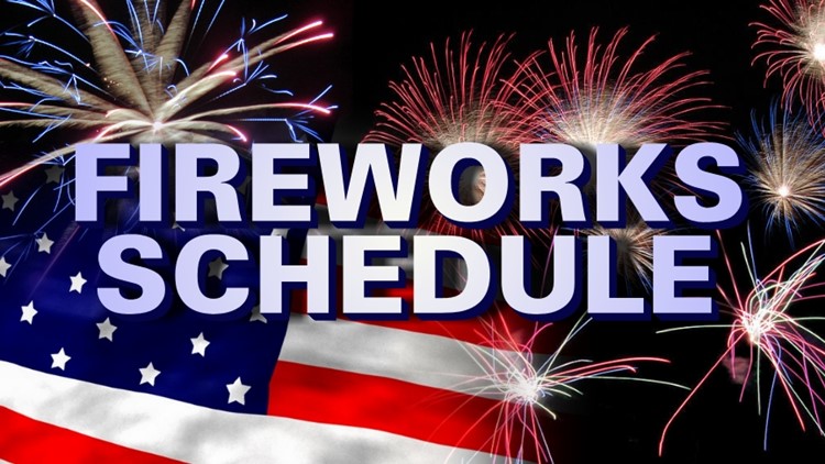 2022 Fireworks Schedule