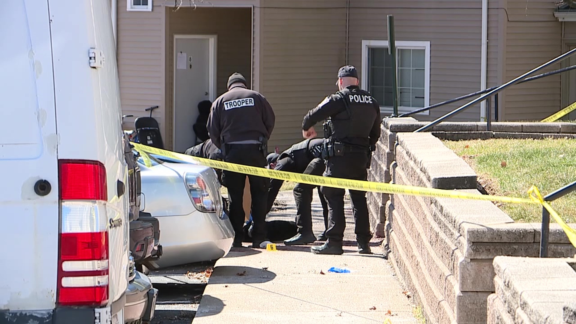 A man was taken to the hospital after getting shot several times at an apartment complex in Edwardsville.