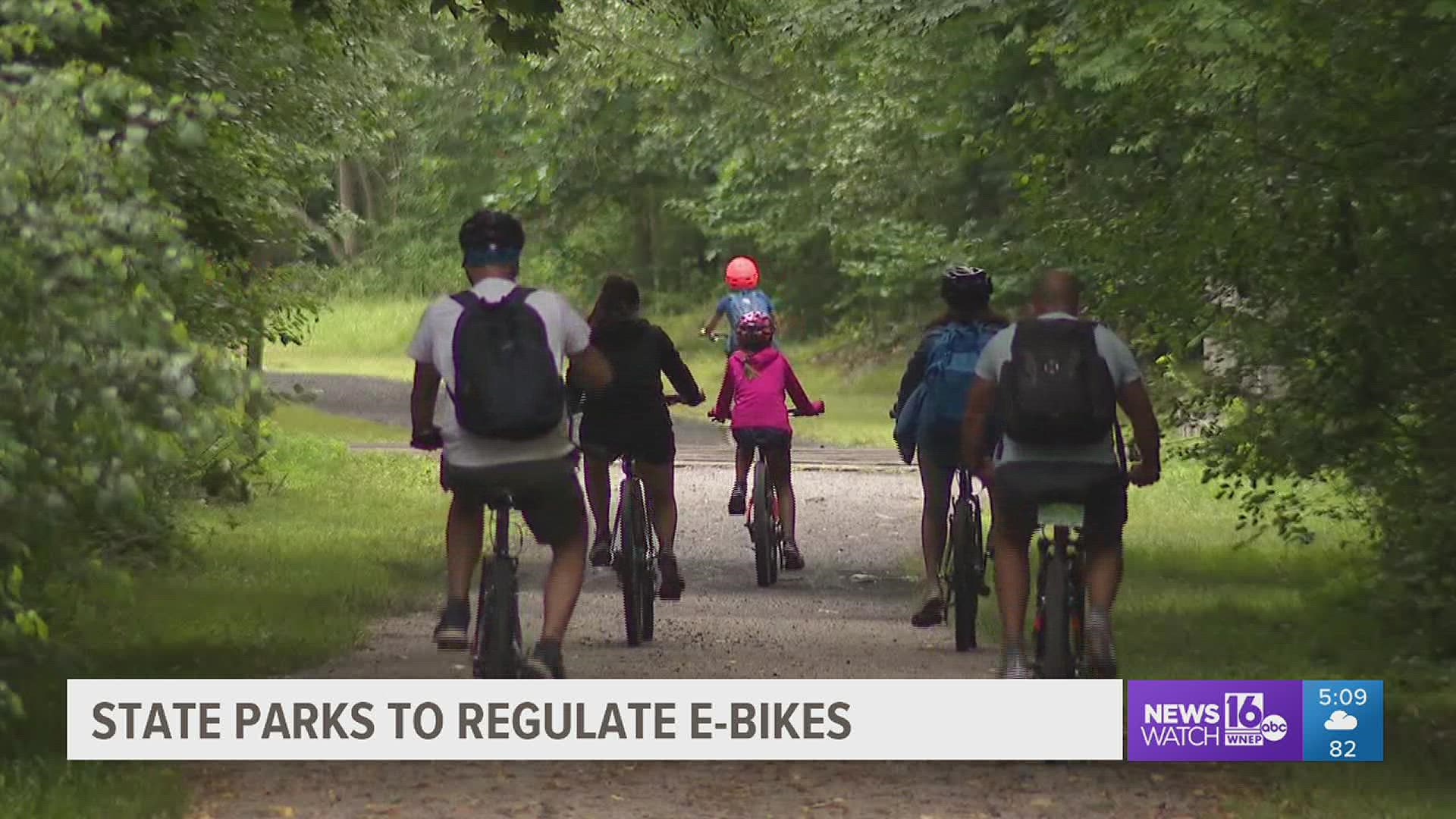 With bike sales booming, many are now hopping on the trend of electric bicycles, but state officials are pumping the brakes on e-bikes on popular trails.