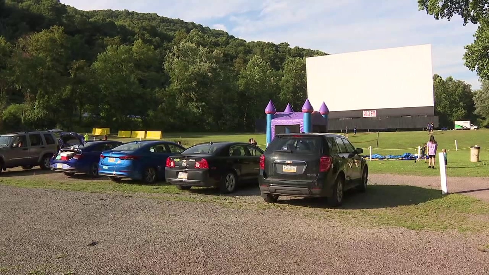 The drive-in held a special anniversary celebration Saturday night.