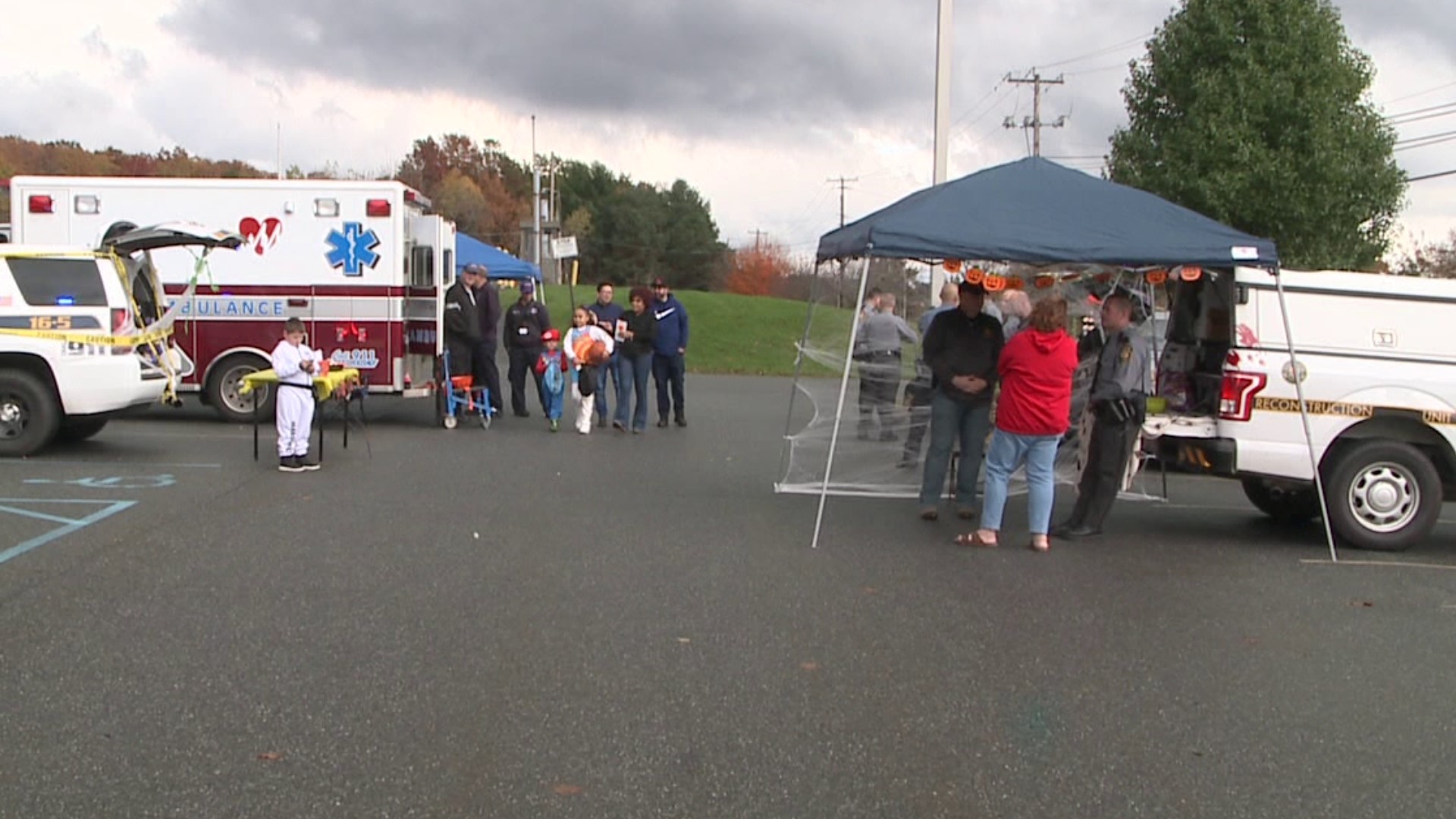 State Police in Hazleton and other first responders hosted a free trunk-or-treat event at the barracks in West Hazleton.