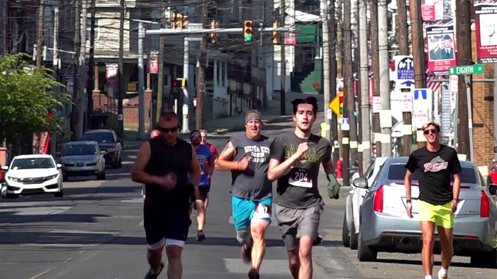 In Schuylkill County, many woke up early to watch or march in a Memorial Day parade, while others decided to run down the hills in Pottsville, leaving with new PRs.