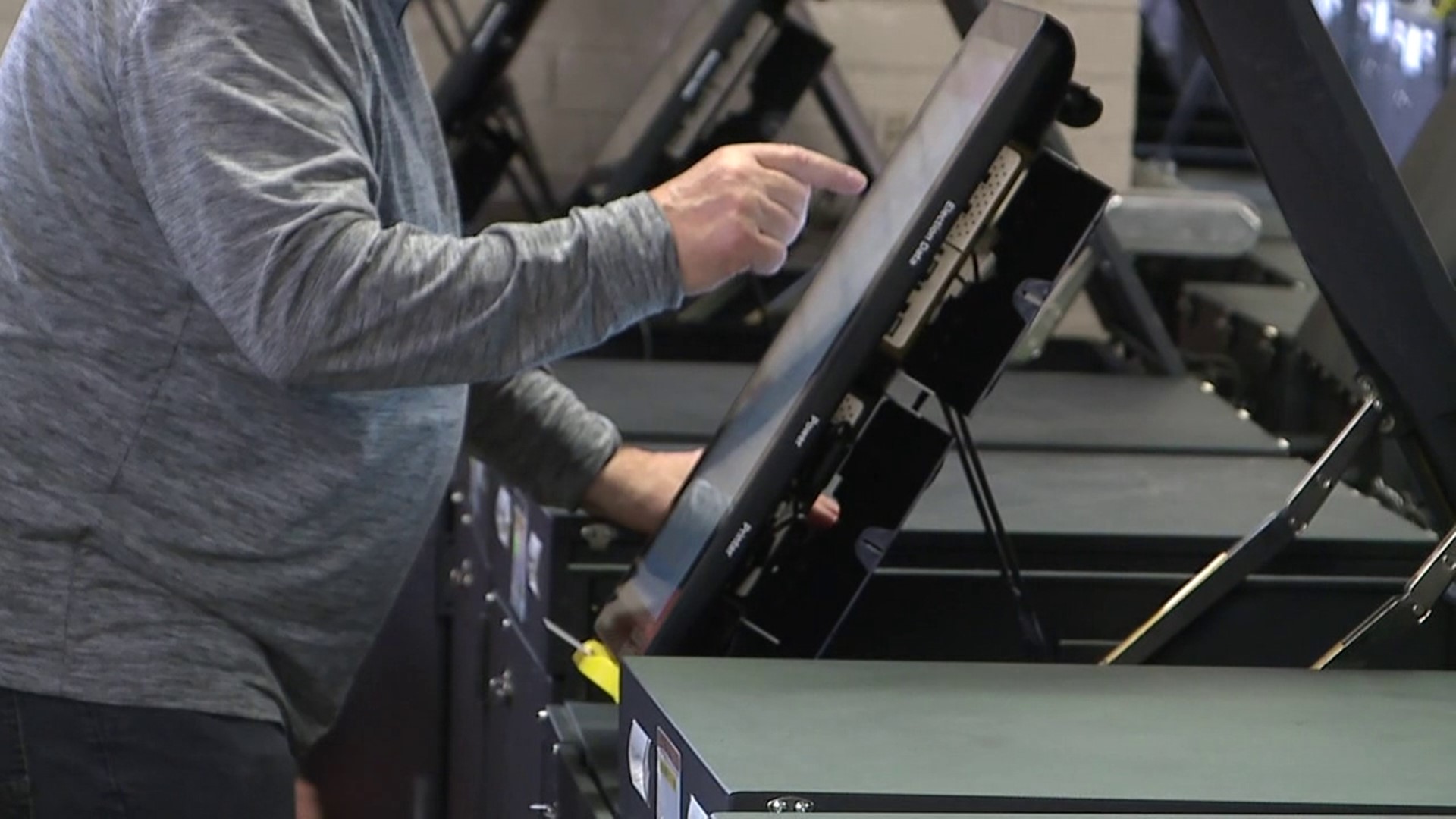 Election officials in Luzerne County are testing machines and stocking them with paper ahead of May's election after so many problems plagued the general election.