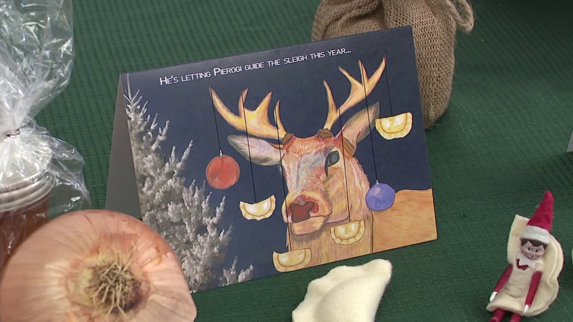 Last year, Newswatch 16 told you about Christmas cards themed around kielbasa. This year, there's some new food items to put a twist on the holiday greetings.