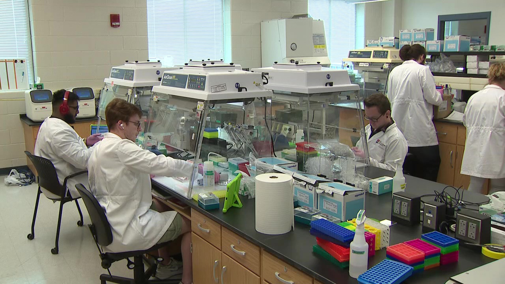 Newswatch 16's Emily Kress shows us how staff at the PA Tick Research Lab are now working through a backlog of testing in a new space.
