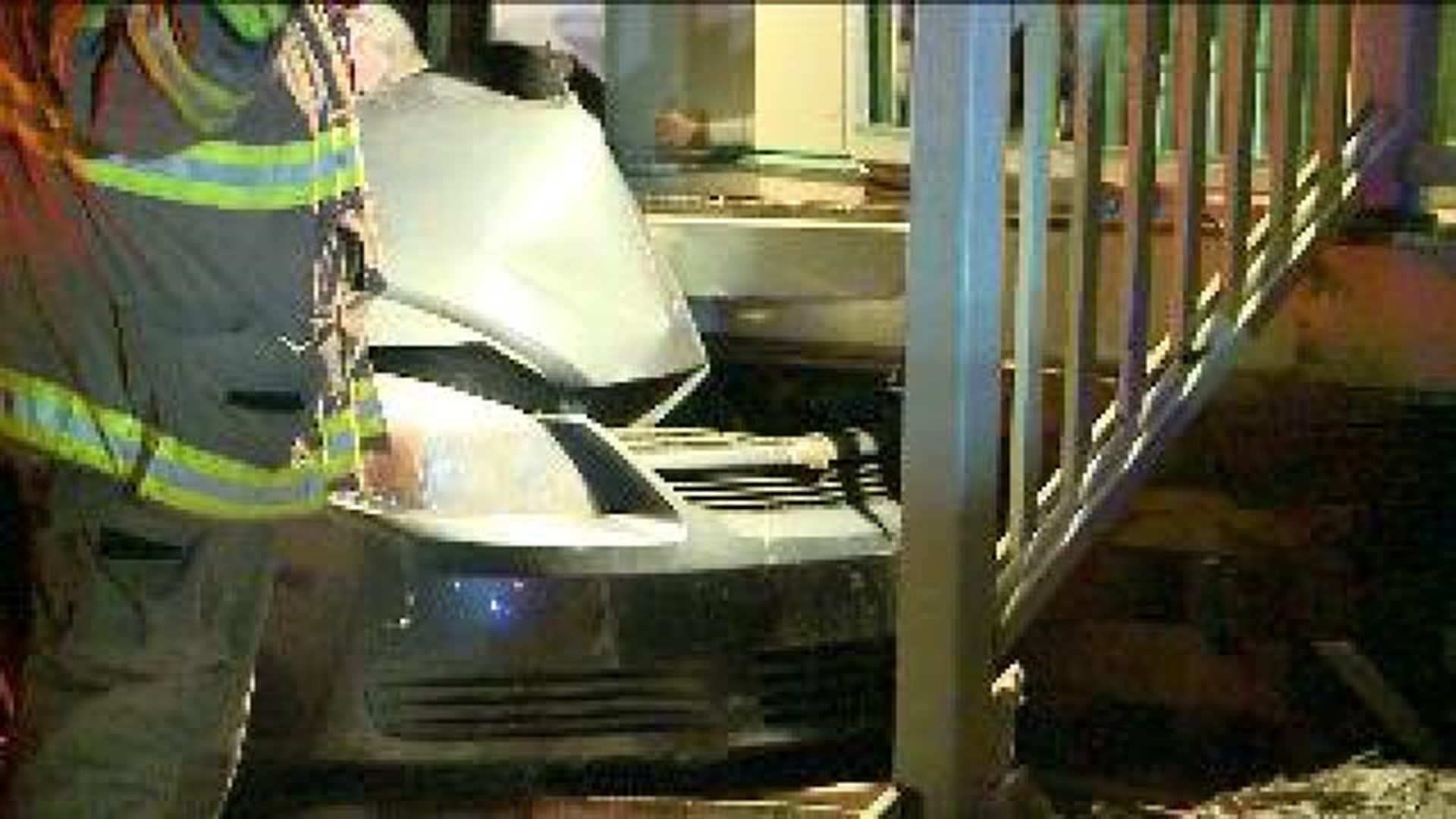 Car Slams Into Home In Olyphant