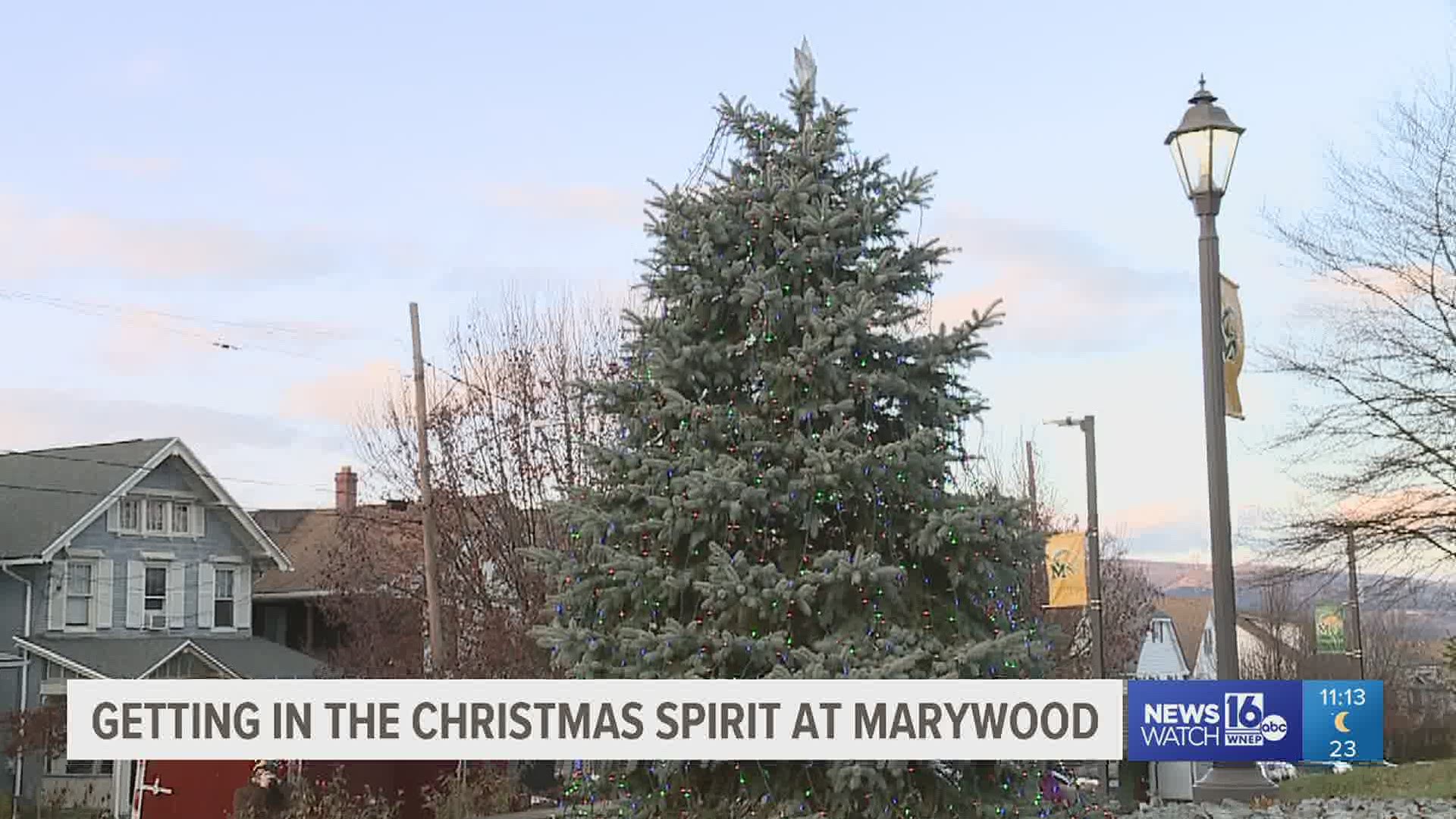 Marywood University held its annual Tree Lighting Ceremony Wednesday night.