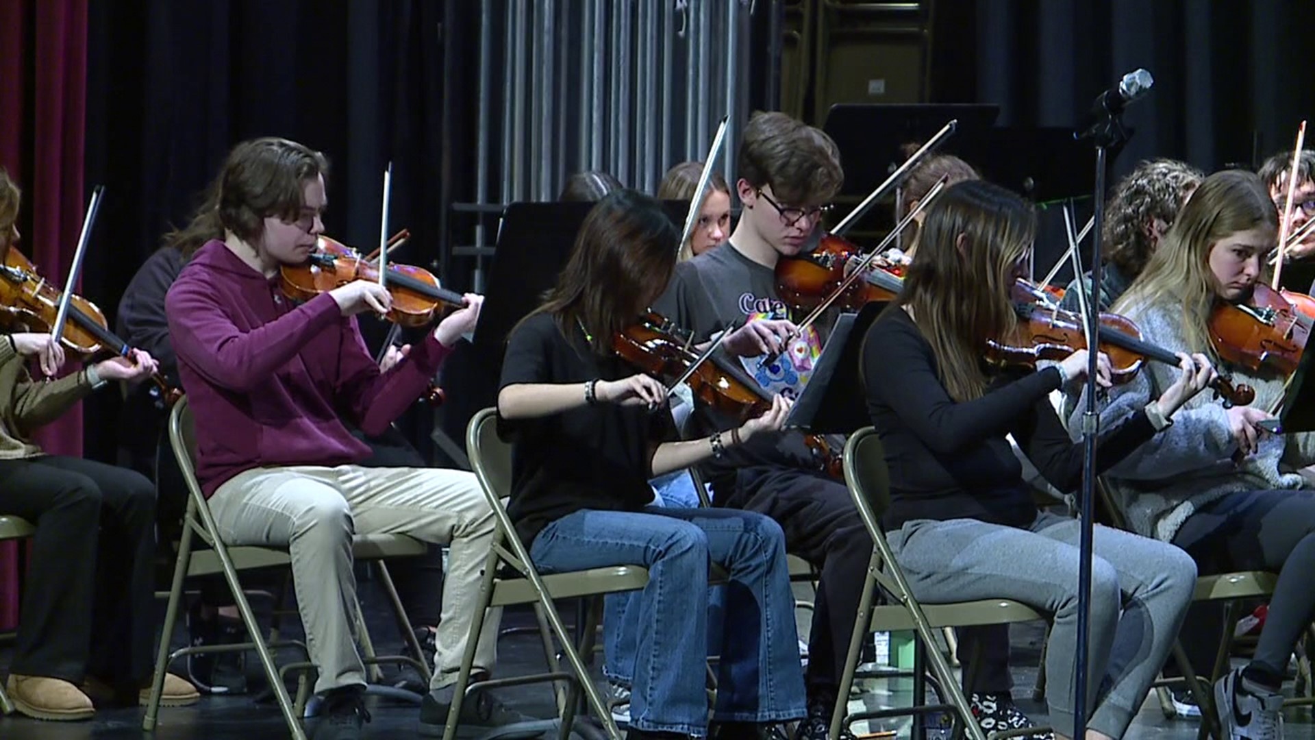 High school musicians are fine-tuning their skills for a special performance this week in Luzerne County.