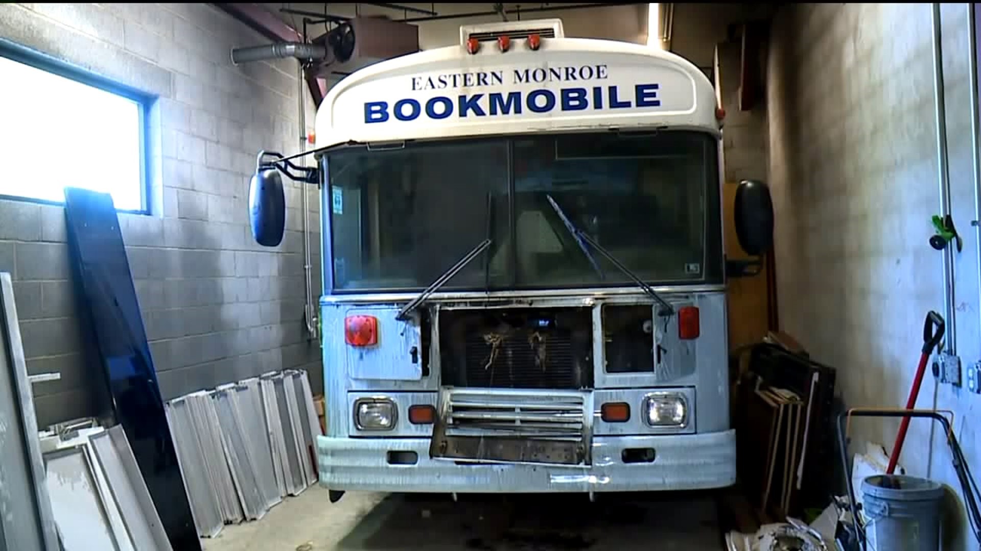 Fire Damages Bookmobile at Eastern Monroe Public Library